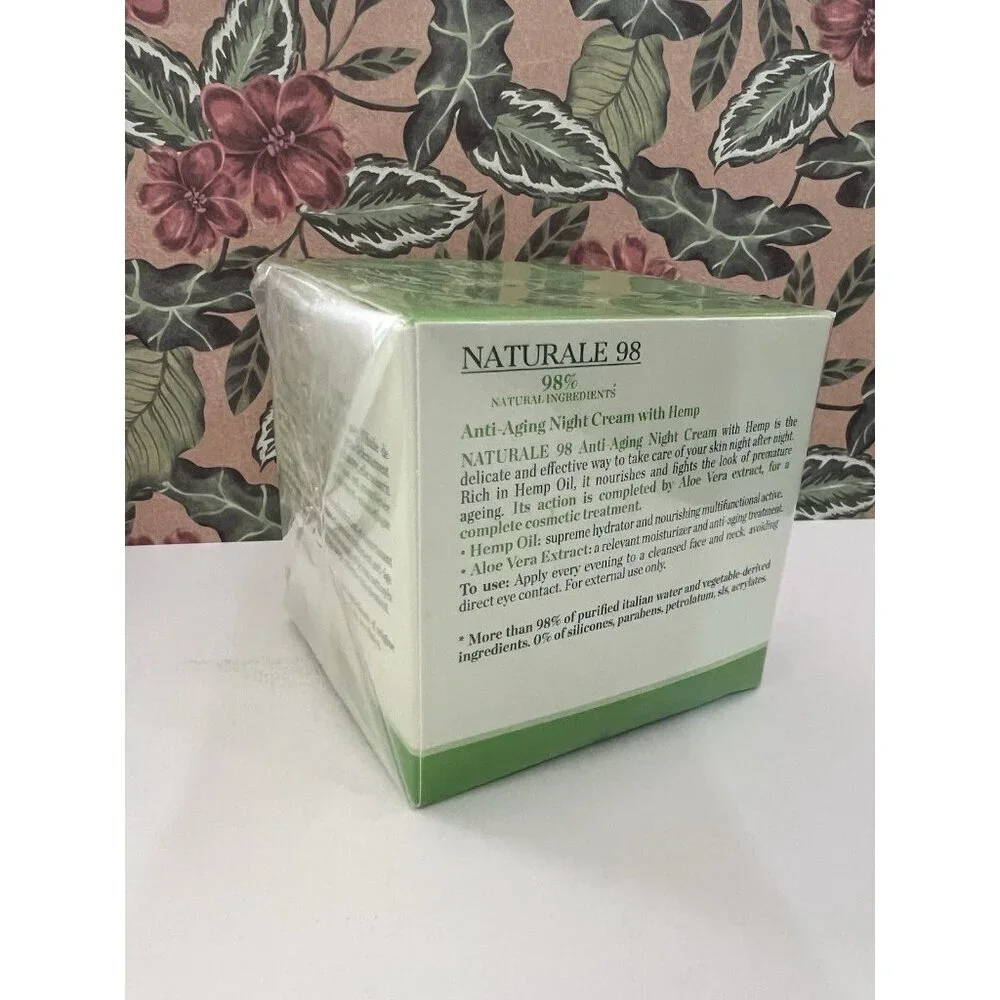 Venezia Hemp Anti Aging Night Cream Moisturizing Daily Lotion 1.7oz Italy